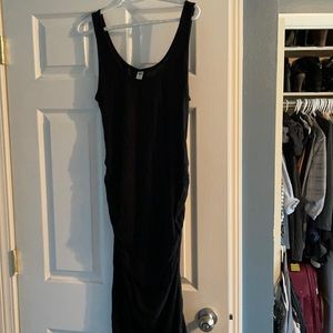 Old navy black knit maternity maxi dress